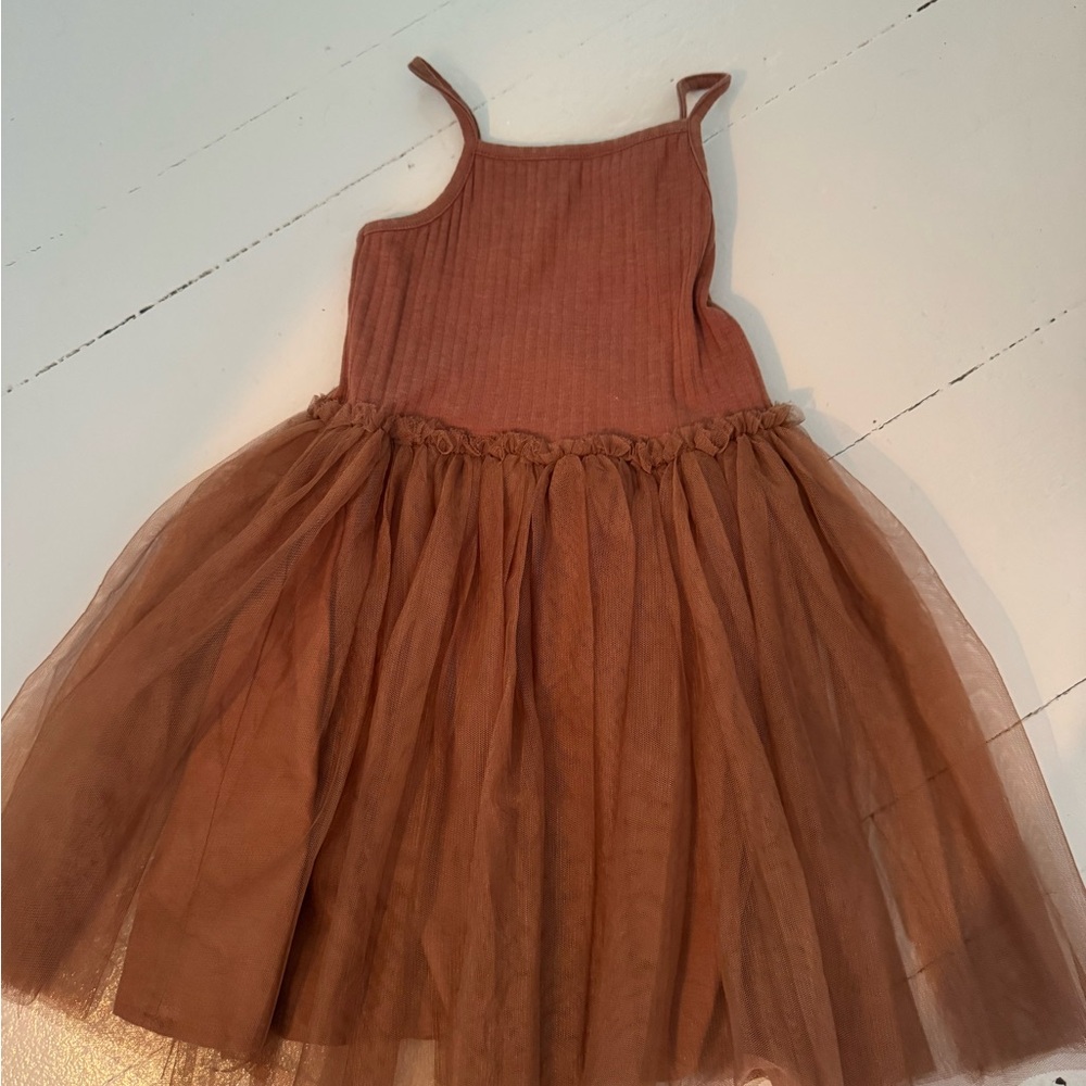 Brown Tulle Dress